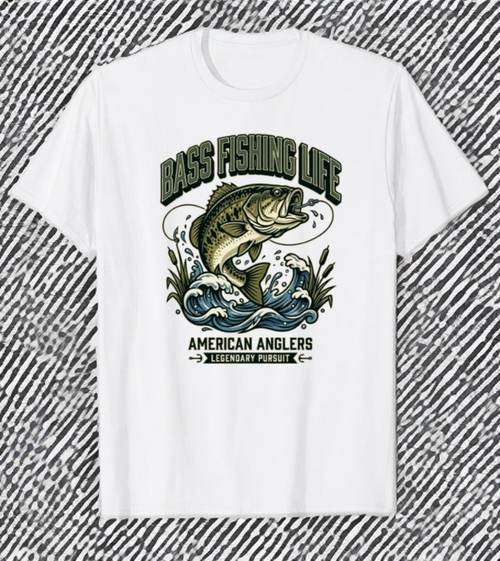 Bass Fishing Life American Anglers t-shirt