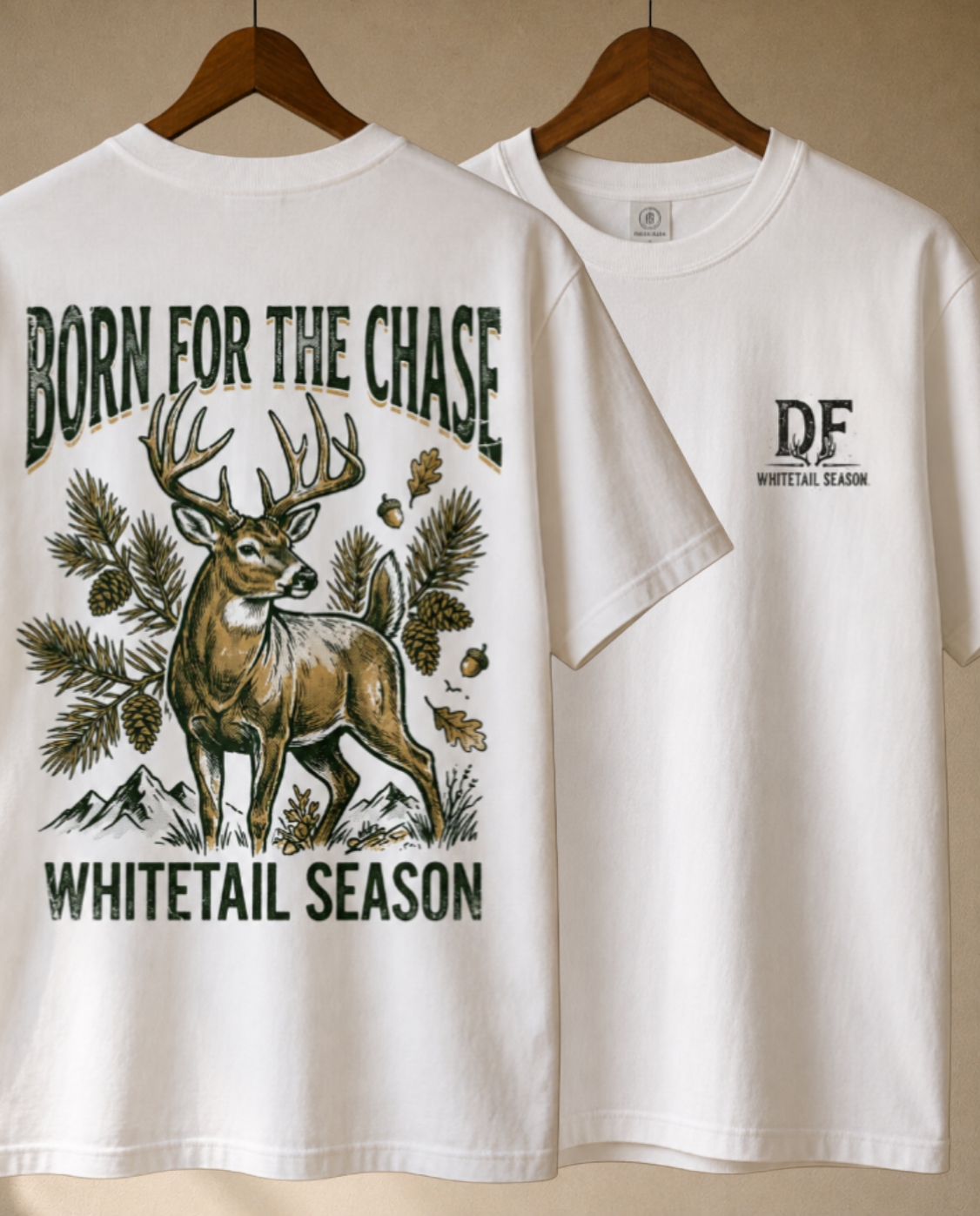 Born for the Chase Whitetail Season deer hunting t-shirt