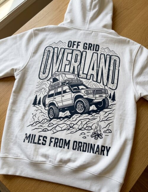 Off Grid Overland Miles From Ordinary off-road hoodie